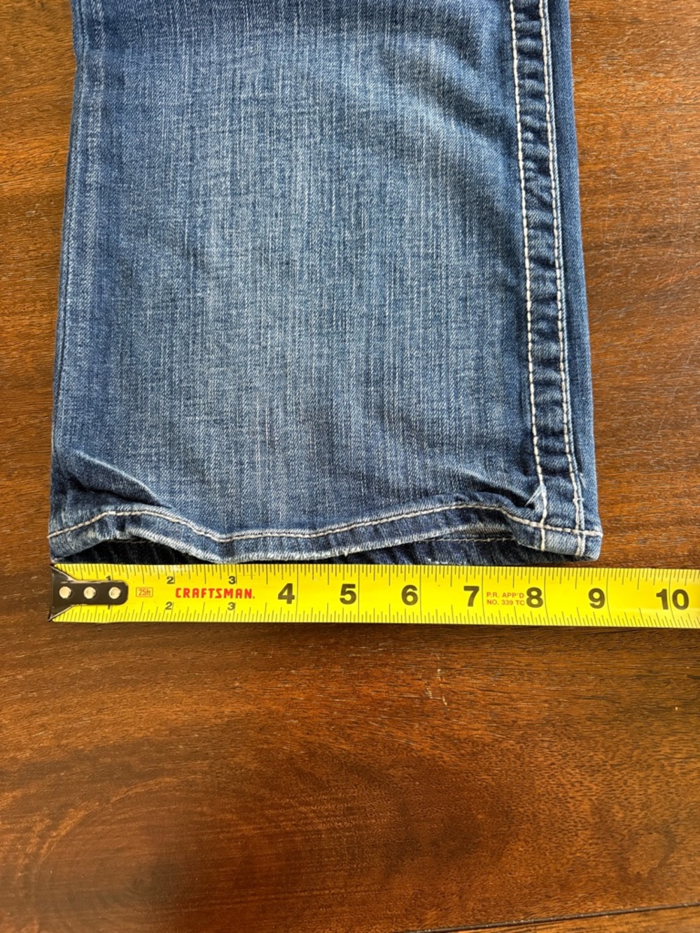 Big Star LIV Women Bootcut Jeans Low Rise Blue Distressed Denim 33XL (34Wx33L) - Picture 12 of 14